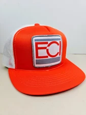 Vintage YoungAn ECI Patch Mesh Trucker Hat Snapback Dad Cap