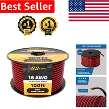 100ft OFC 16 Gauge Speaker Wire - Oxygen-Free Copper for Versatile Use
