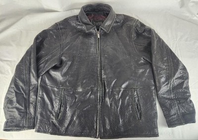 Wilson's Leather Pelle Studio RN 69426 Black Mens Jacket Coat Size Large  L
