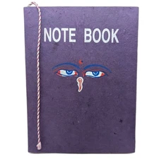 Handmade Paper Journal 6"x9" MADE IN NEPAL Ritual Notebook funky quirky gift