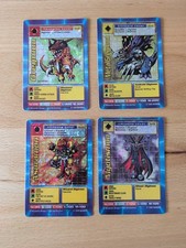 1999 Digimon 1st Edition Holo Lot - MetalGreymon Bo-01 Greymon St-02 Myotismon
