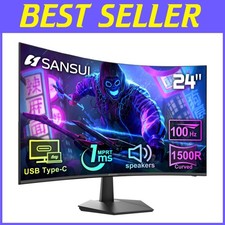 24" Curved Monitor USB-C 100Hz Built-in Speakers