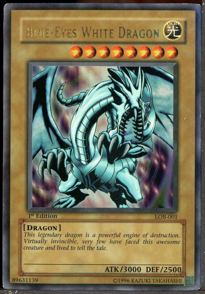 遊戯王 ブルーアイズホワイトドラゴン 1st Edition LOB Blue Eyes White Dragon Lob 1st Edition for sale - eBay