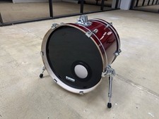 18" Yamaha Stage Custom Birch Bass Drum RED LACQUER w EMAD 15x18