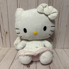 Ty Hello Kitty Angel Plush White Gold Stars Missing Wand 10 Inch