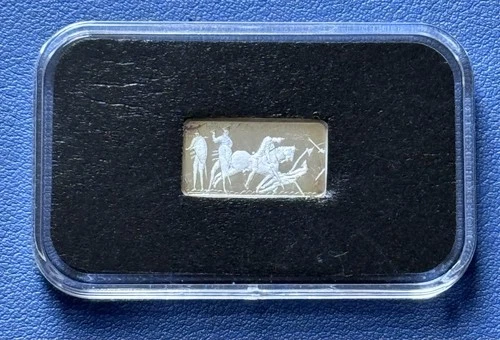 2016 Silver (999) Proof Jersey 50p Ingot. 2.5g Battle Of Hastings (2)