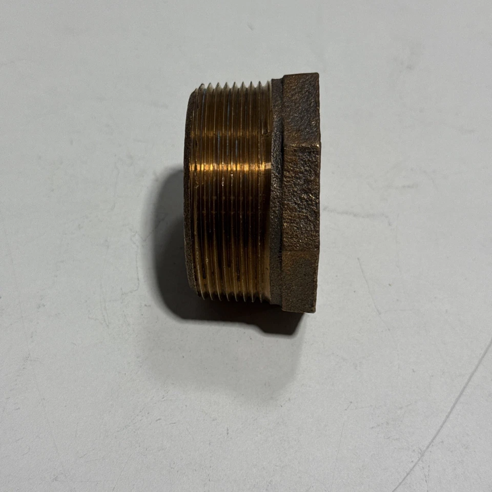 2" x 1-1/2" Lead-Free Brass Hex Reducer Bushing 125# Threaded NPT BR12090841 - Image 3 of 4