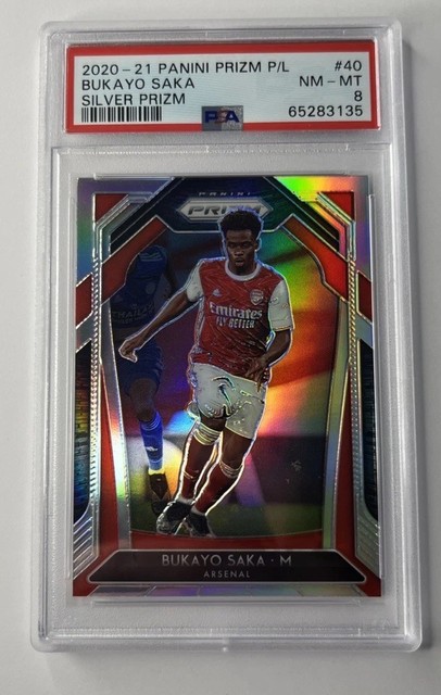 Bukayo Saka 2020 Panini Prizm Silver