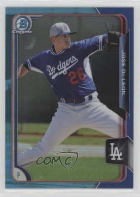 2015 Bowman Draft Chrome Blue Refractor 116/150 Jose De Leon #97 0c6