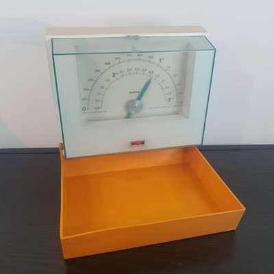 *teildefekt Krups Wandwaage Küchenwaage Variogramm Analog Waage 3kg orange 80er