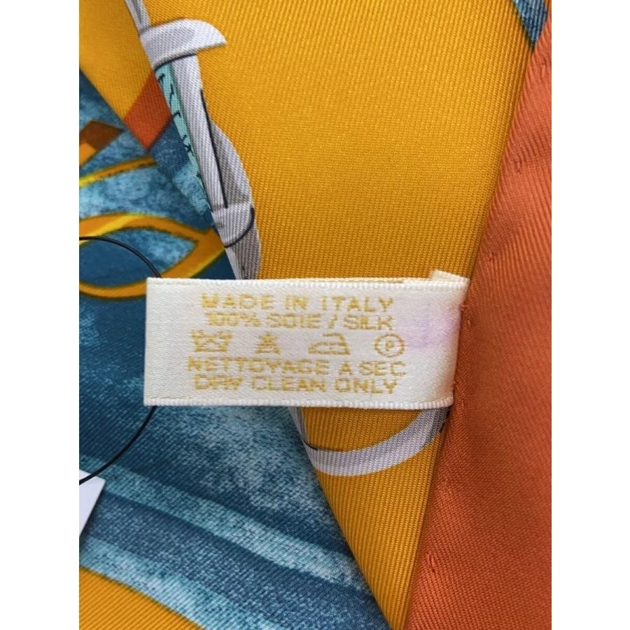 Cartier Scarf Silk Yellow Authentic Women W:34.65” 2258 - Image 3 of 3