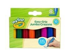 CRAYOLA MyFirst Jumbo Crayons Assorted Colours Easy Grip Colouring Crayons