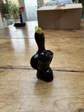 Vintage Schwarz Vogel Kuchen Vogel Entlüftung Trichter Keramik Backen Dekorative Torte 4"