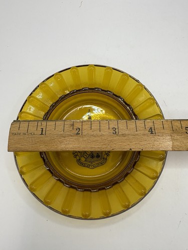 Vintage Ashtray The Durant Berkeley California Amber Glass - Picture 2 of 4