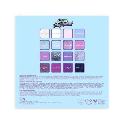 Kara Beauty Kara Confidential Shadow Palette 16 Color Purple Blue ...