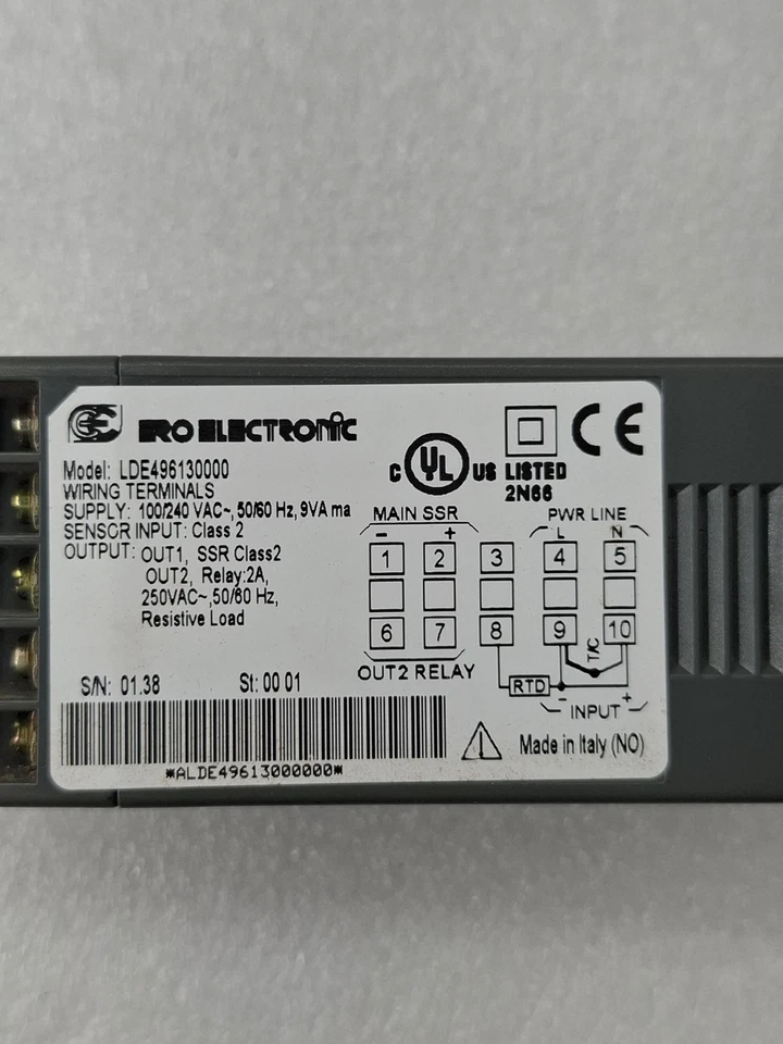 ERO ELECTRONIC LDE496130000 TEMPERATURE CONTROLLER - Image 3 of 4