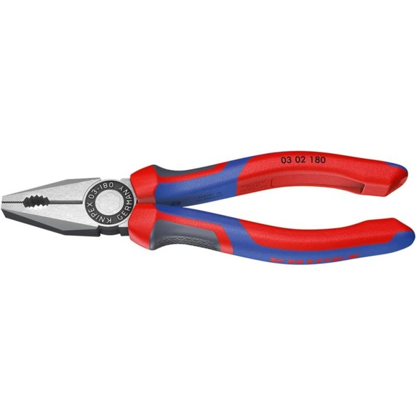 Knipex Kombinationszange Poliertmit Mehrkomponenten-Griffen 200Mm , 0302200-image