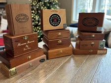 Vintage Cigar Boxes | Lot of 12 | Great Decorations | Macanudo & More...