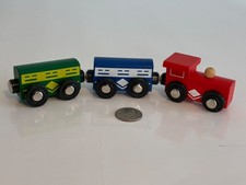 Battat, WOODEN TRAIN, Works with Brio