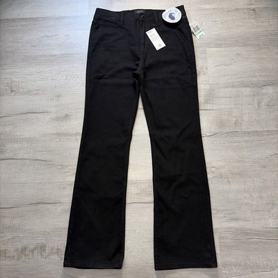 NWT CURVE APPEAL CREATOR HIGH RISE BOOT CUT JEANS WOMENS SZ 8 / 29 BLACK Y2K NEW