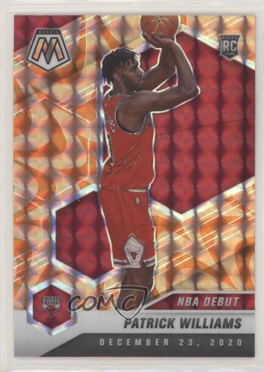 2020-21 Panini Mosaic NBA Debut Reactive Orange Prizm Patrick Williams #267 05ns