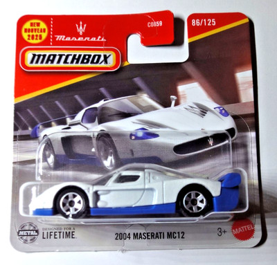 Matchbox - 2004 Maserati MC12 Corsa - Weiß - MBX Showroom 2025 - JBR22