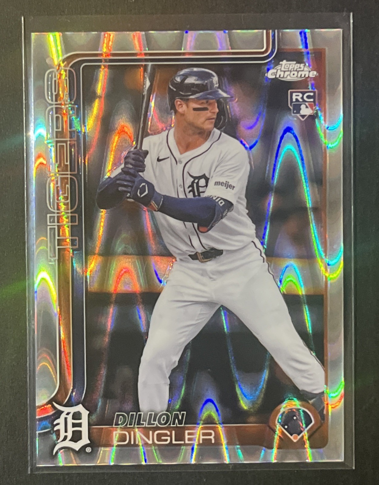 2025 Topps Chrome Dillon Dingler RayWave Refractor RC #274 Tigers