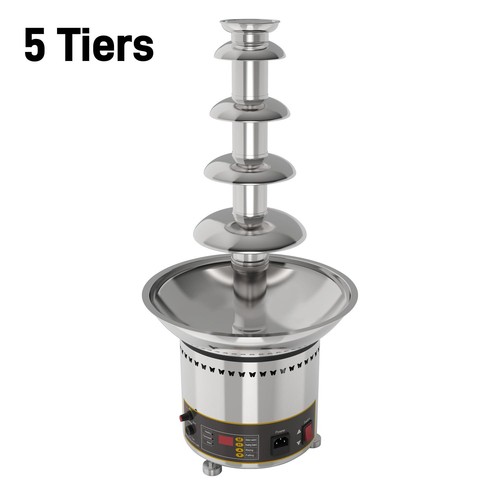 Commercial Stainless Steel Heating Chocolate Fountain Machine Fondue 4-7 Tiers - Picture 10 of 12