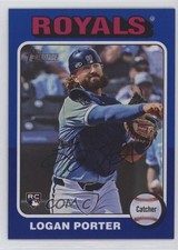 2024 Topps Heritage High Number Dark Blue Border Logan Porter #625 2g8