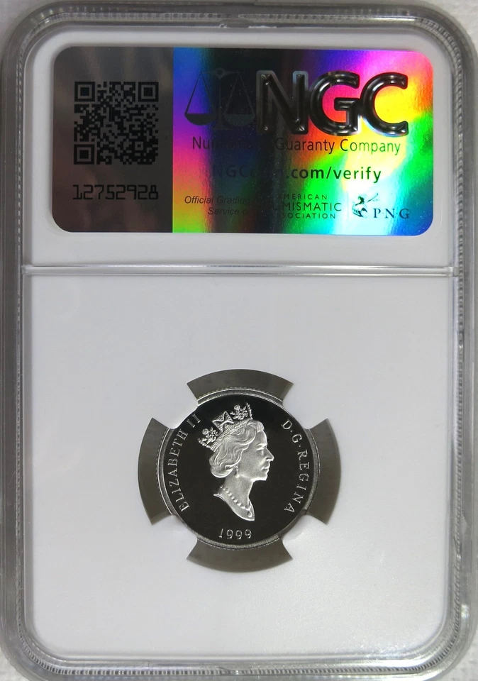 1999 Canada 1/4 oz. Platinum $75 Muskox NGC PF 69 Ultra Cameo - Image 2 of 2
