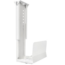 Heavy Duty Computer Wall Mount, Also Great for PC Mount Under Desk - White