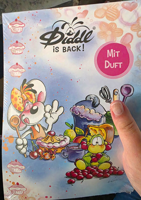 Diddl  Diddl is BACK!  Notizblock-Set 3 Motive, teils mit Duft 1 Blatt aus Block