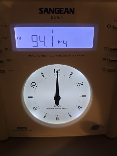 Sangean RCR-3 FM AM Tuning Atomic Clock Radio Human Wake System Tested And Works - Picture 3 of 9