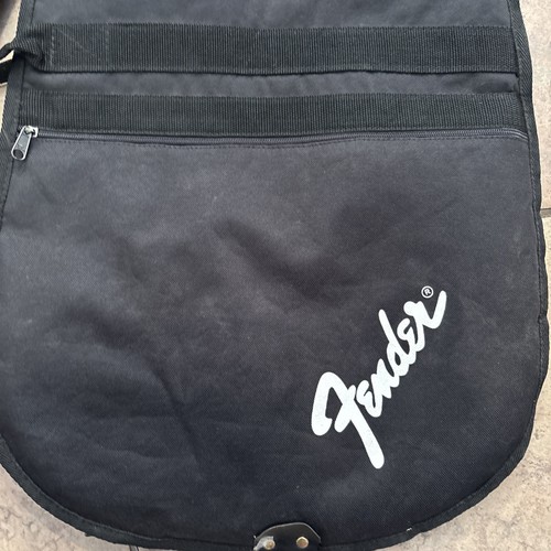 Fender Padded Electric Guitar Carry Case Gig Bag Soft Shell Black Double Straps - Picture 2 of 7