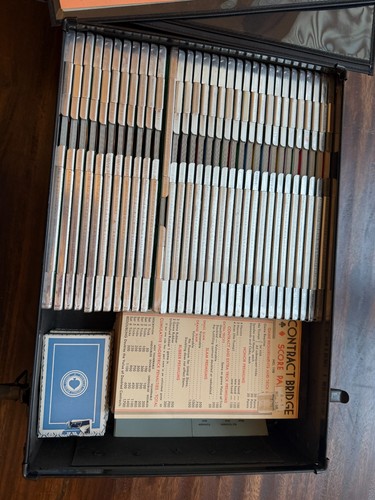 Bridge Duplicate Boards 32 ACBL Aluminum boards with cards and case &Score Books