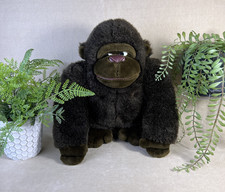 Vtg Dakin Tsuruya Doll Co. Gorilla Plush Stuffie Dark Brown 1988 Monkey Preloved