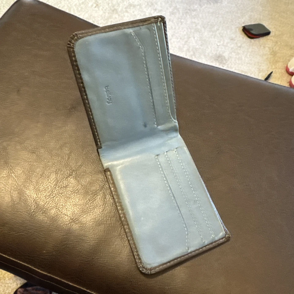 Bellroy Hide and Seek Wallet Gray and blue Leather RFID Protected  - Image 3 of 4