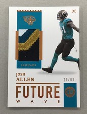 Josh Allen 2020 Panini Encased Future Wave Materials Copper /60 JAGUARS