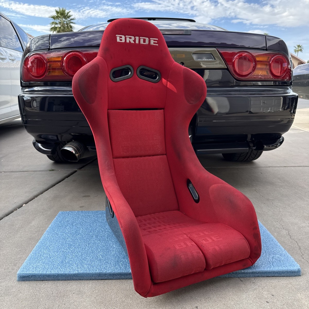 BRIDE ZETA 3 III BUCKET AUTHENTIC GENUINE ORIGINAL JDM RED GLITTER