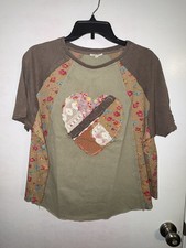 Easel Prairie Heart Patchwork Boho Oversized ...