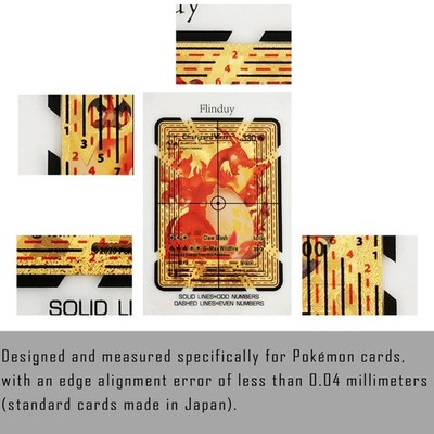 Flinduy Card Grading Centering Tool for Pokemon, Card Cleaning Kit, Grading  Tool