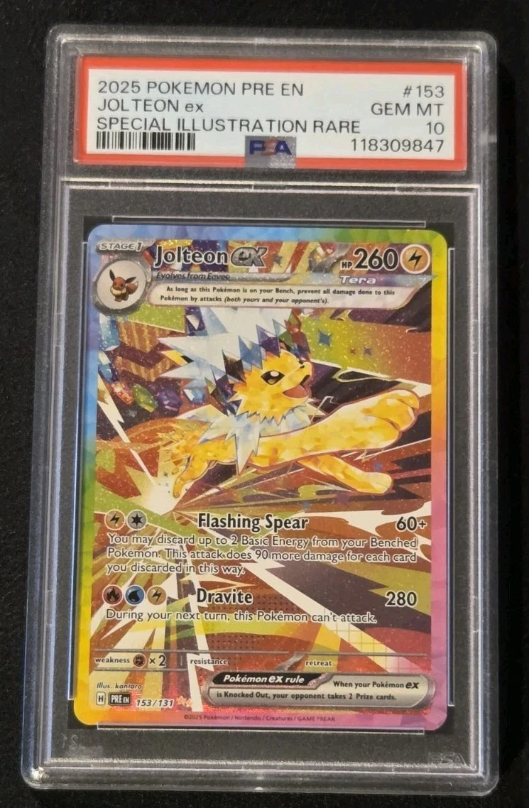 Jolteon Pokémon TCG Professional Sports Authenticator (PSA) Grade