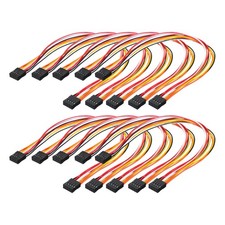 Female to Female 10Pin Breadboard Jumper Wire 2.54mm Double Row 30cm,10 Pcs