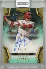 2024 Topps Five Star Joey Votto Five Star Auto Aqua /75 Reds