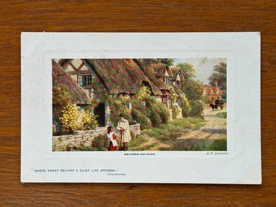Welford-on-Avon Raphael Tuck Oilette Postkarte A.R. Quinton Künstler Postkarte 1908