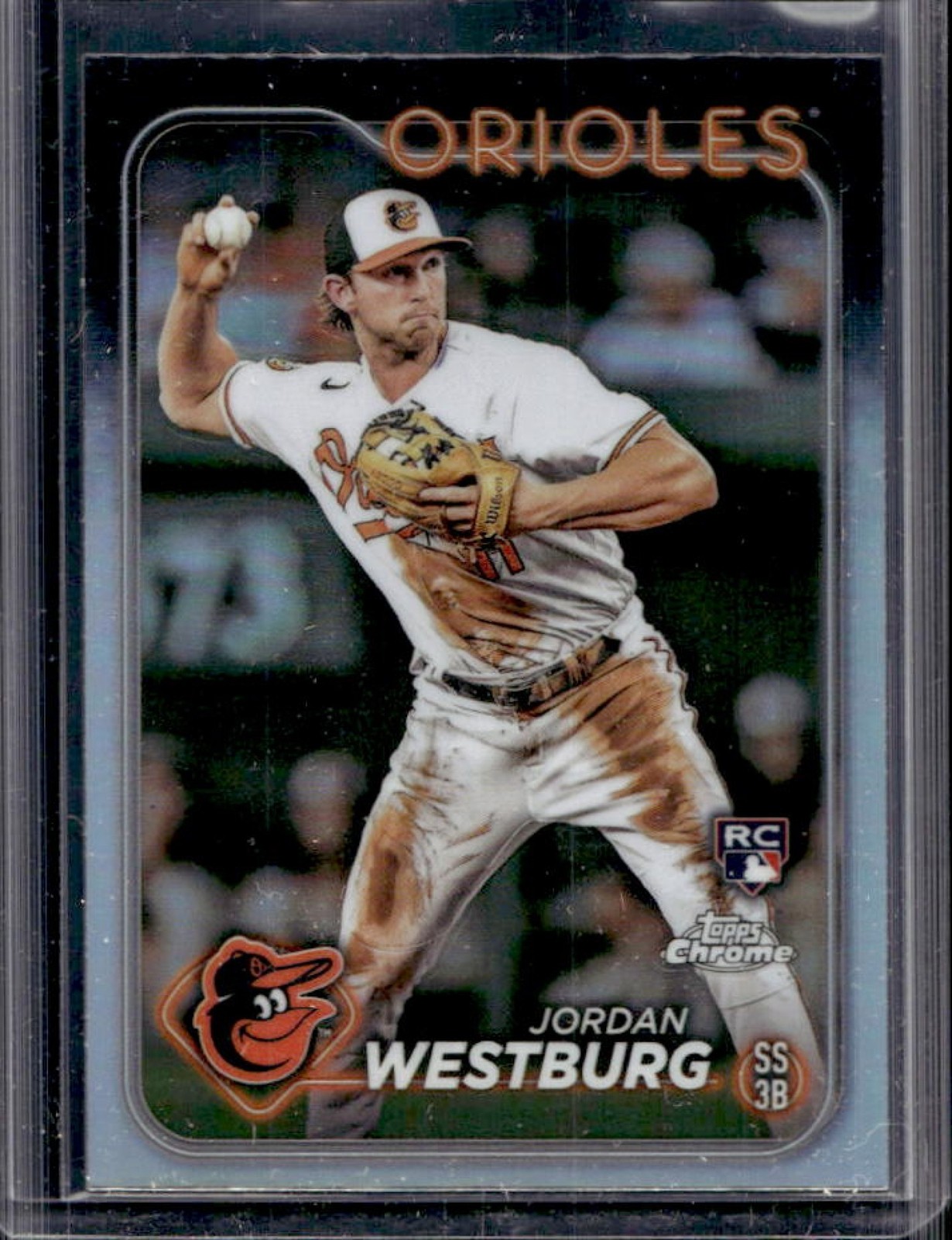 2024 Topps Chrome Jordan Westburg RC Refractor Rookie #277 Orioles