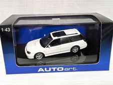 AUTOart 1/43 Subaru Legacy GT-B White Diecast Model Car