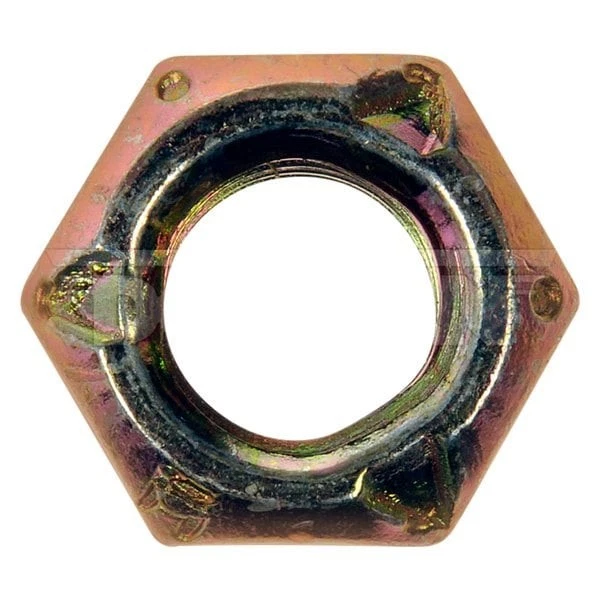 7/16"-14 Steel (Grade 8) Yellow Zinc SAE Coarse Hex Prevailing Torque Lock Nut Foto 2 de 2