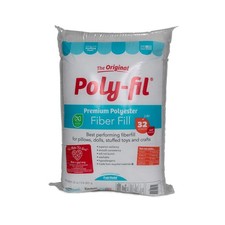 Fairfield The Original Poly-Fil, Premium Polyester Fiber Fill, 32 oz, White