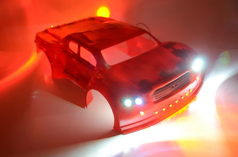 RC LED Light KIT for Traxxas Slash Scalpel body 0240.  #33 - Image 3 of 4